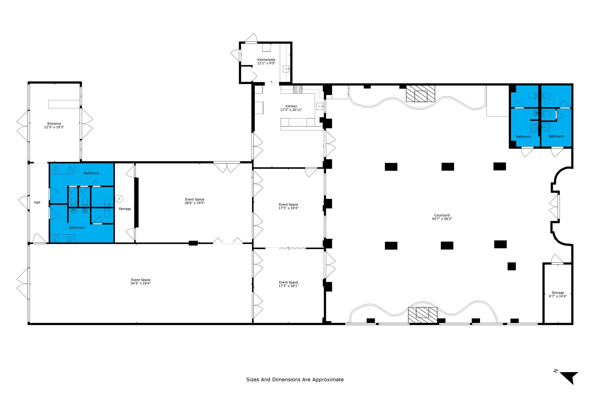 Courtyard on Dauphin - Floor Plan